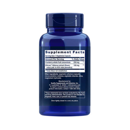 Life Extension Optimized Cran-Max® Cranberry Whole Fruit Concentrate with Ellirose™ 60 vegetarian capsule