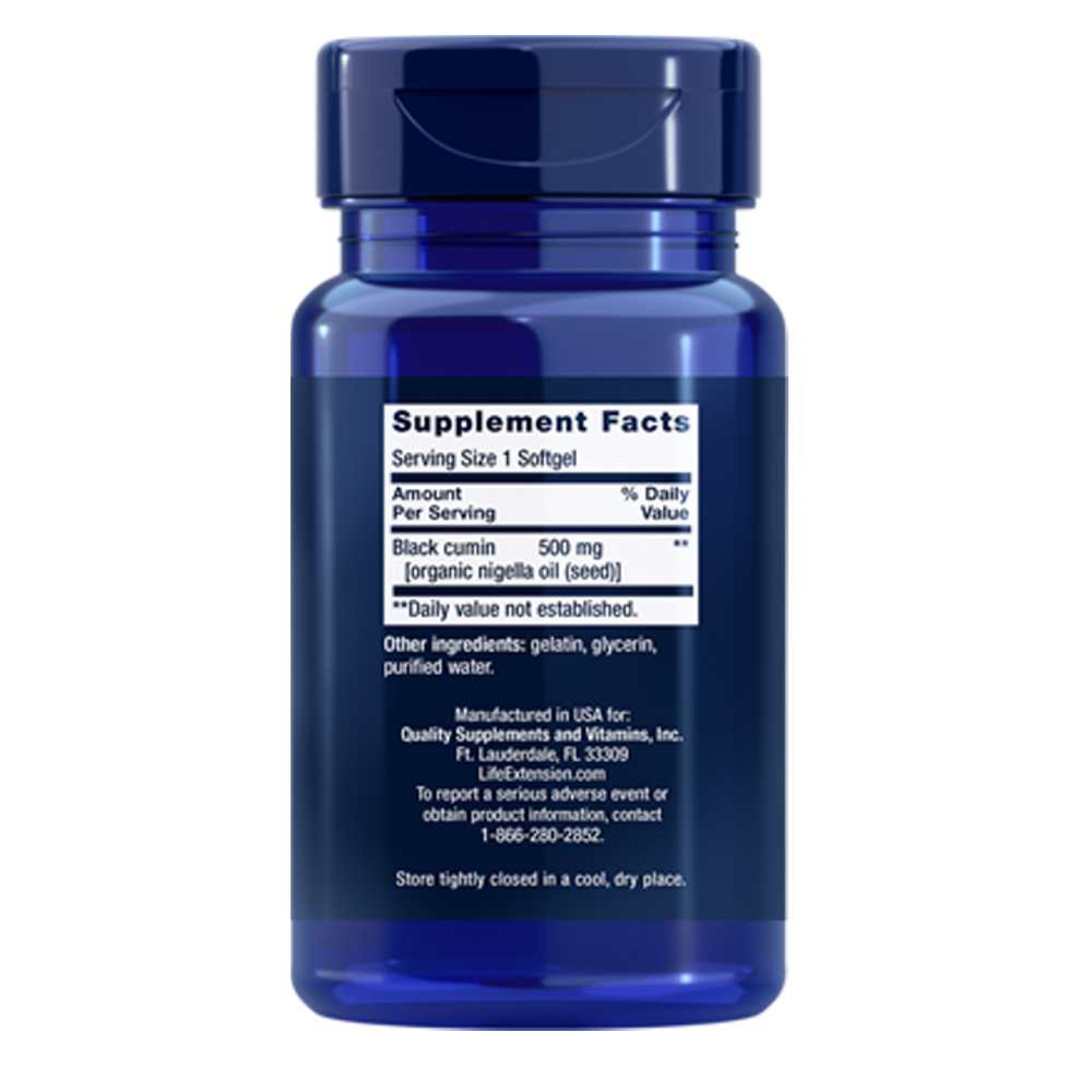 Life Extension Black Cumin Seed Oil – 60 Softgels