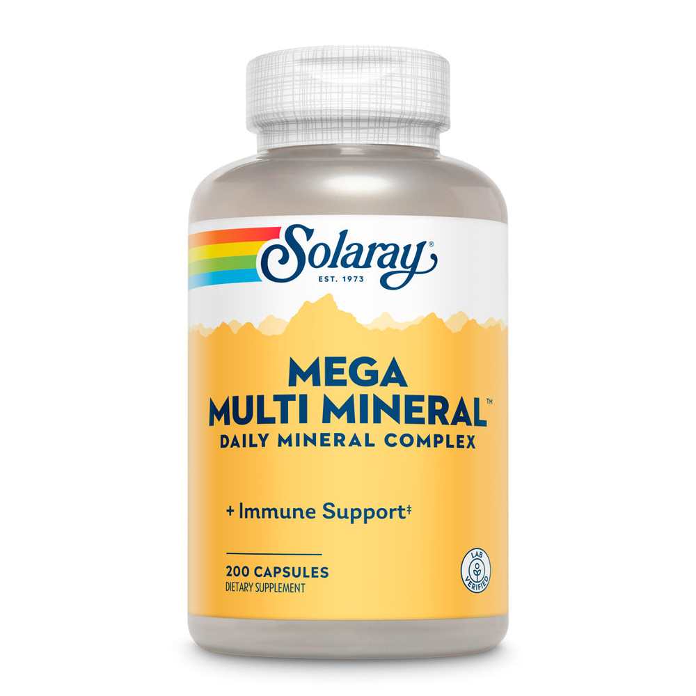 Solaray Mega Multi Mineral 200 Caps