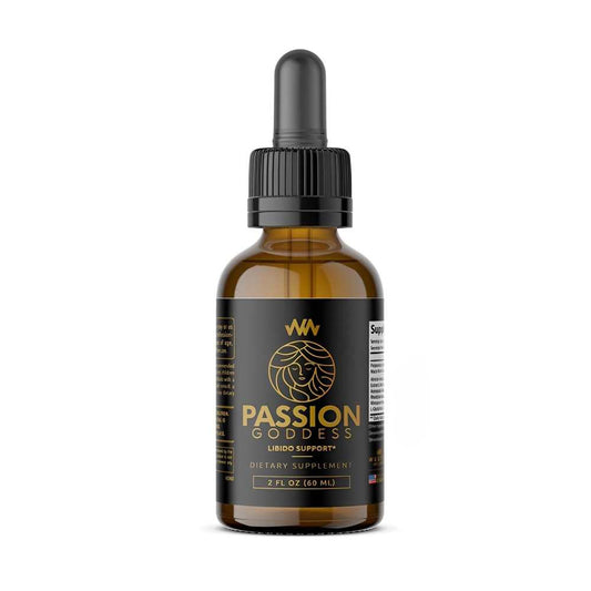 Passion Goddess Libido Support oil by Warped Wellness - Dietary Supplement, 2 Fl Oz (60 Ml)