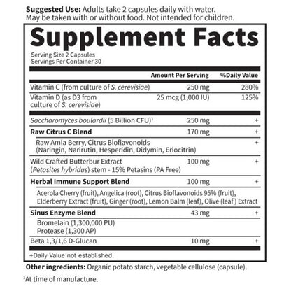 Garden of Life Immune Balance Sinus 30 Capsules