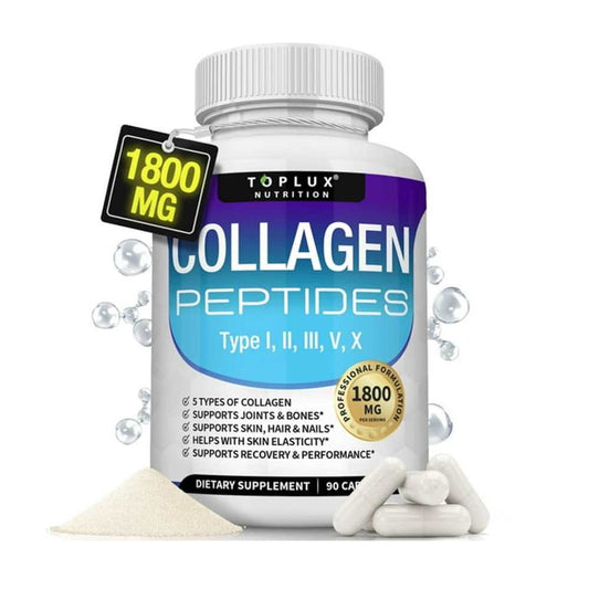 Toplux Nutrition Multi Collagen Peptides Pills 1800mg 90 Caps