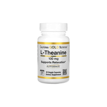 California Gold Nutrition L-Theanine, Featuring AlphaWave, 100 mg, 30 Caps