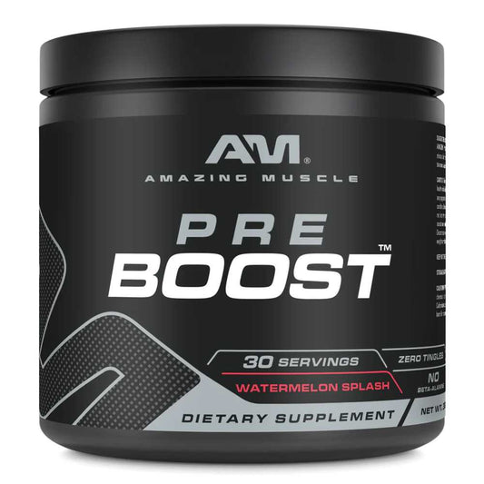 Amazing Muscle Pre Boost Pre-Workout Powder Watermelon Flavor