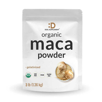 Deal Supplement Organic Peruvian Maca Root Powder, 3lbs