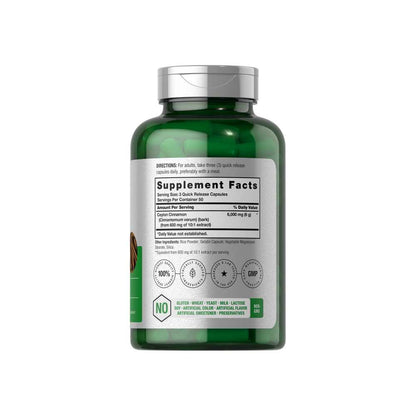 Horbäach Cinnamon 6000mg per Serving | 150 Capsules