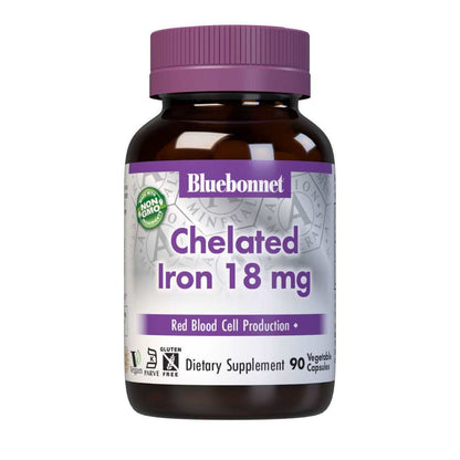 Bluebonnet Nutrition Albion Chelated Iron 18 Mg 90 Caps