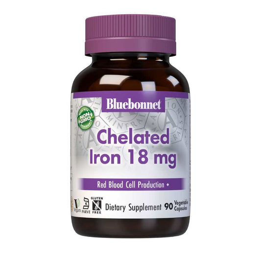 Bluebonnet Nutrition Albion Chelated Iron 18 Mg 90 Caps