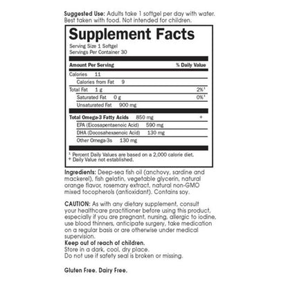 Garden of Life Minami Omega-3 Orange 30 Softgels