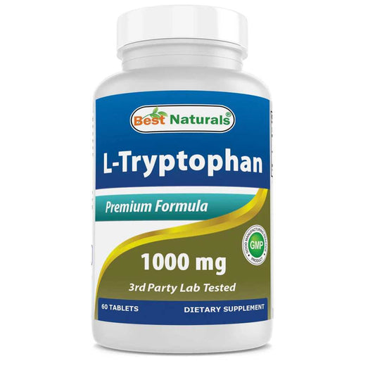 Best Naturals L-Tryptophan 1000 mg 60 Tablets