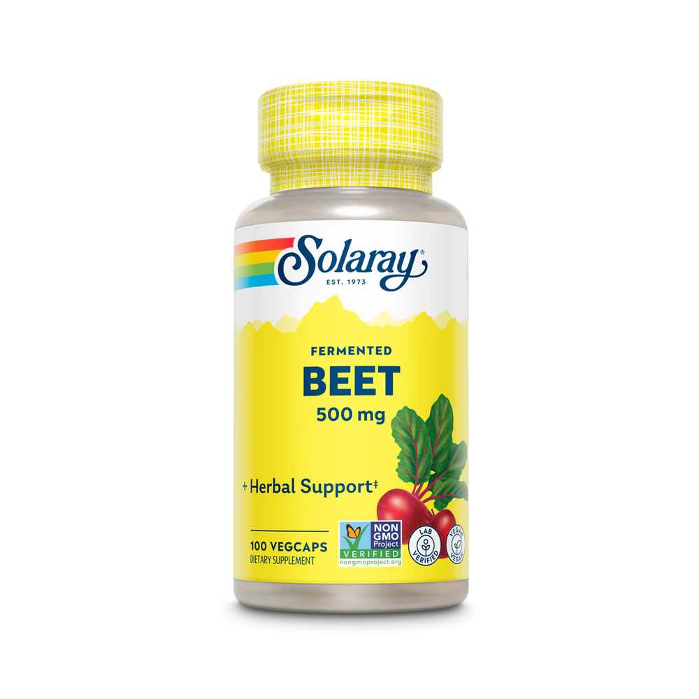 Solaray Org Grwn Frmtd Beet Root 500mg 100 Caps