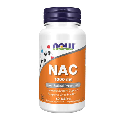 Now Foods Nac 1000mg – 60 Tablets – Liver, Immune & Antioxidant Support