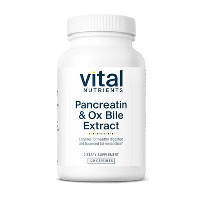 Vital Nutrients Pancreatin & Ox Bile Extract 60 Caps
