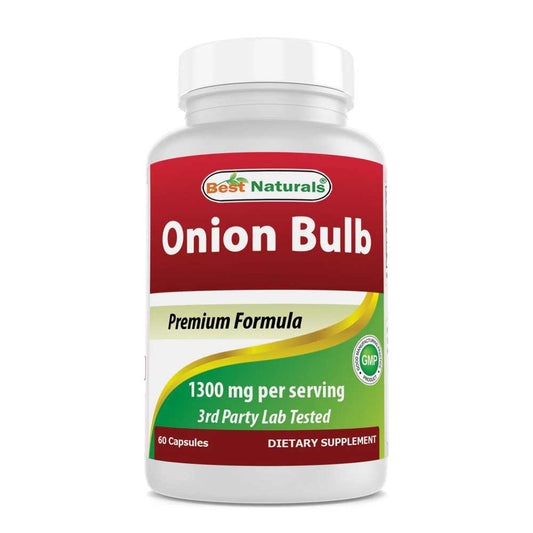 Best Naturals Onion Dried Bulb 1300mg per Serving - 60 Capsules