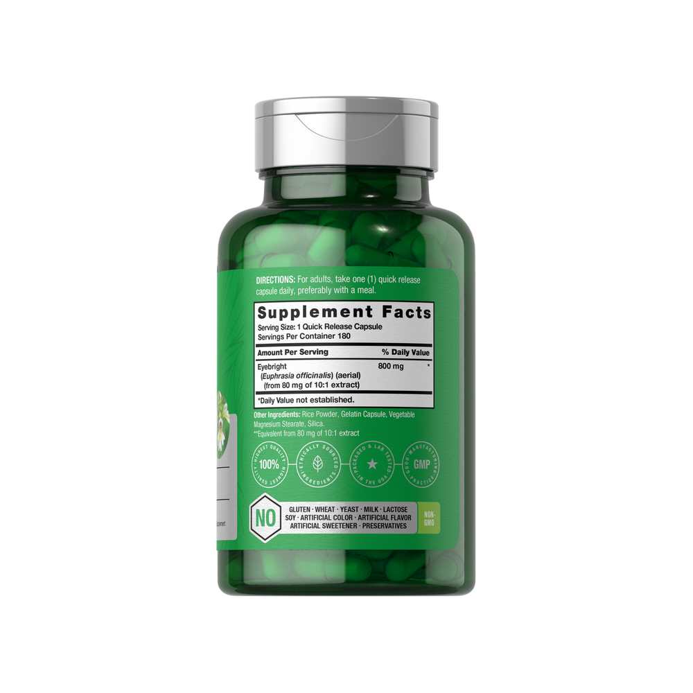 Horbäach Eyebright 800mg | 180 Capsules