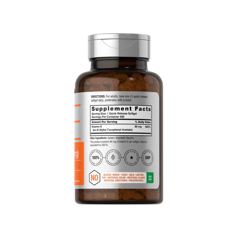 Horbäach Vitamin E 90mg | 200 Softgels