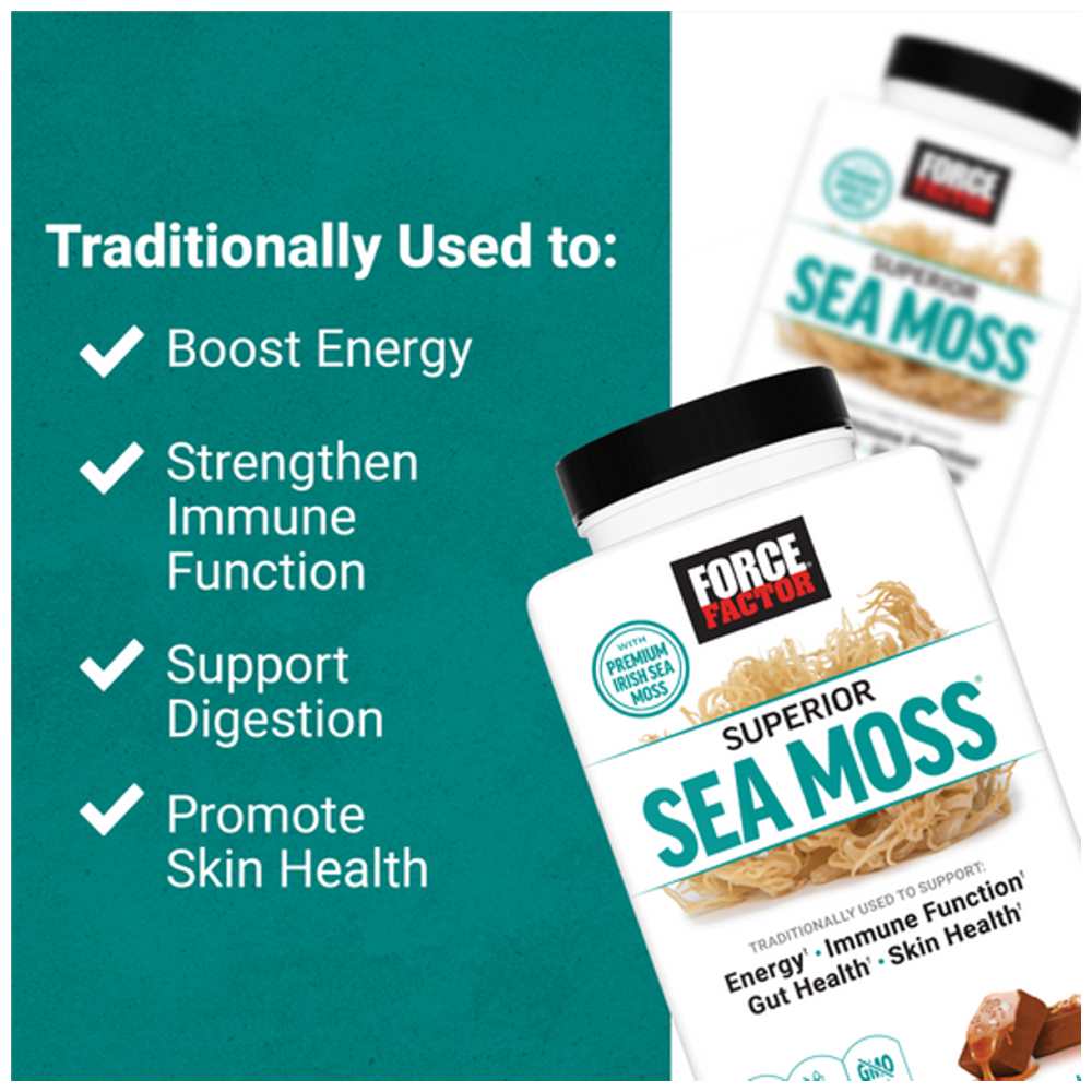 Force Factor Superior Sea Moss – 60 Soft Chews