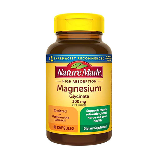 Nature Made High Absorption Magnesium Glycinate 300mg 90 Capsules