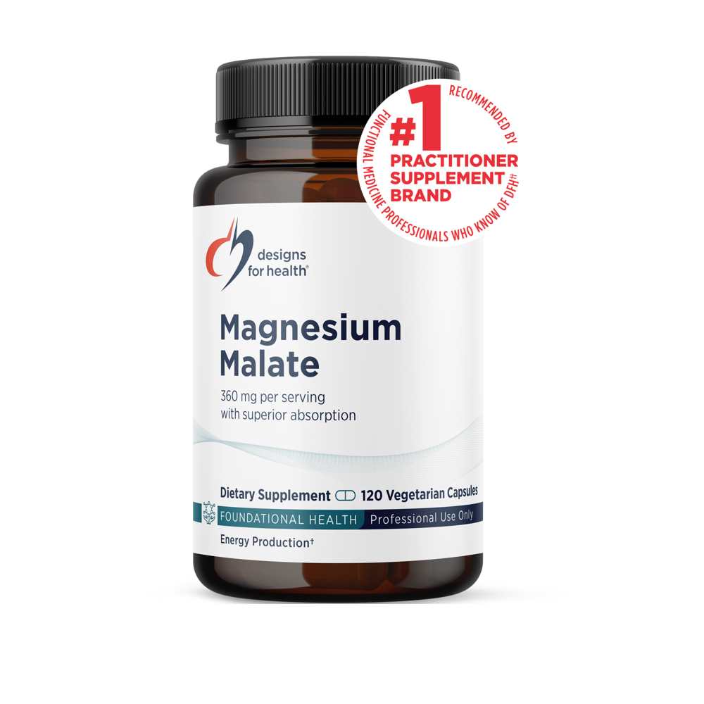Designs for Health Magnesium Malate 120 Caps