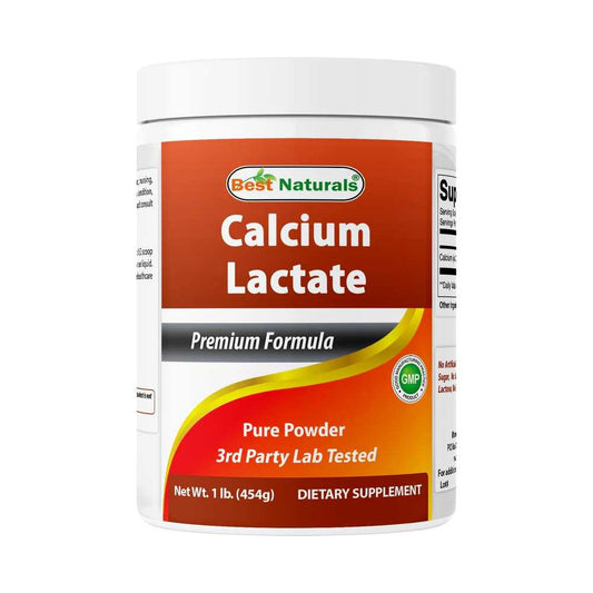 Best Naturals Calcium Lactate Pure Powder 1 Pound