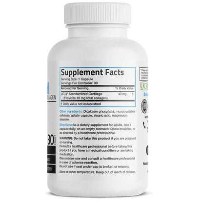 Bronson Uc-Ii® Type Ii Collagen – 30 Capsules | Clinically Studied for Joint Support