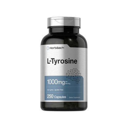 Horbäach L-Tyrosine 1000mg per Serving | 250 Capsules