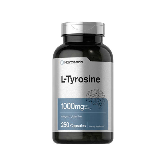 Horbäach L-Tyrosine 1000mg per Serving | 250 Capsules