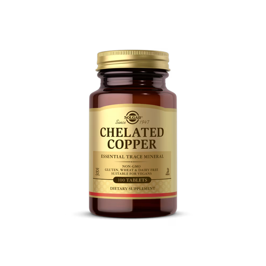 Chelated Copper Tablets By Solgar - Essential Trace Minerals