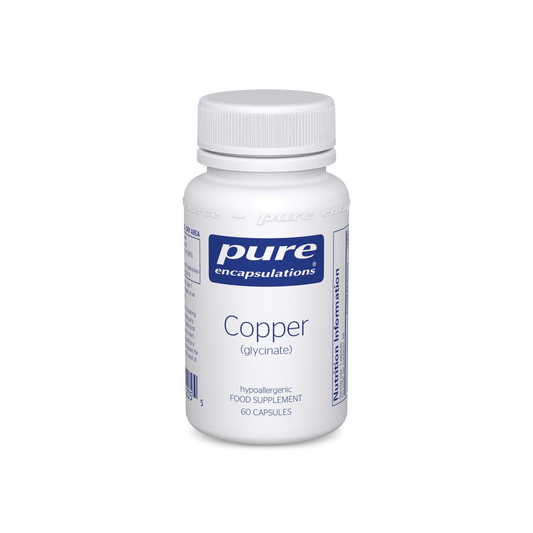 Copper Glycinate By Pure Encapsulations - Hypoallergenic 60 Capsules