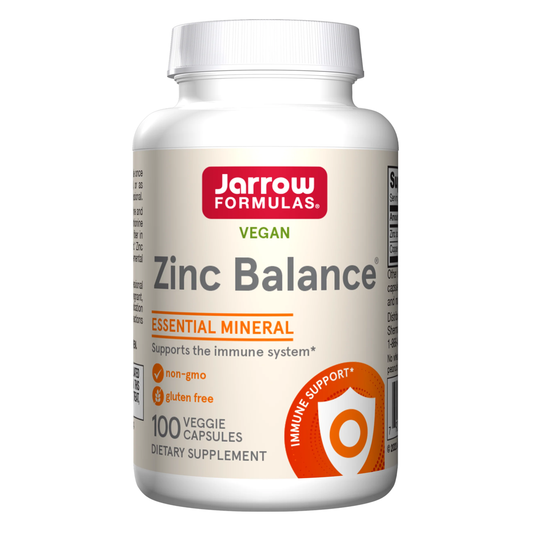 Jarrow Formulas Zinc + Copper - Immune & Antioxidant Support - 100 Veg Capsules