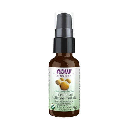 Now Foods Marula Oil – 100% Pure & Certified Organic – Antioxidant-Rich Skin & Hair Oil – 30 M L