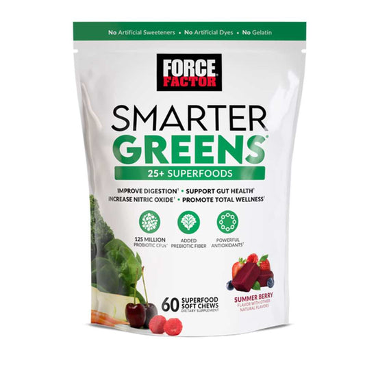 Force Factor Smarter Greens – 60 Soft Chews