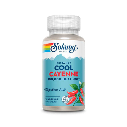 Solaray Extra Hot Cool Cayenne Pepper 100,000 Hu 90 Caps