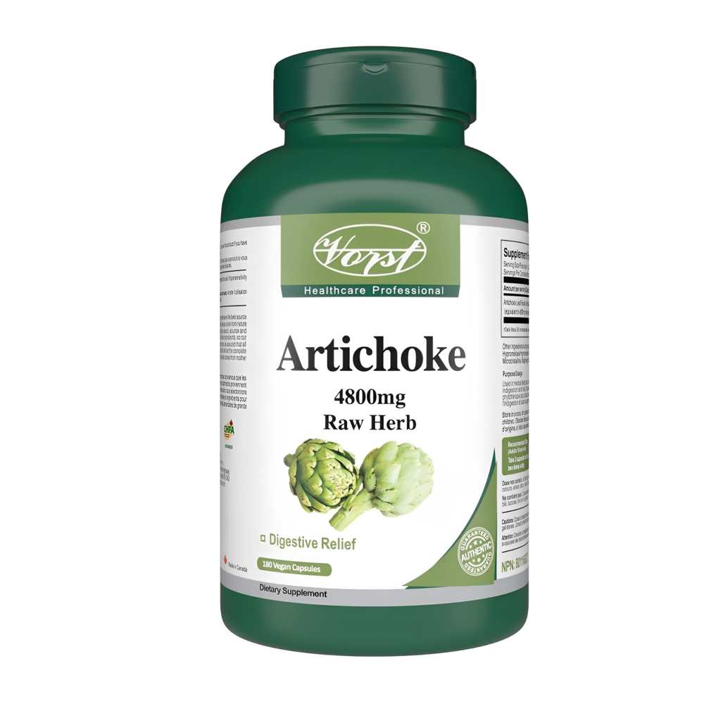 Vorst Healthcare Professional Artichoke 4800mg – Raw Herb Digestive Relief Supplement