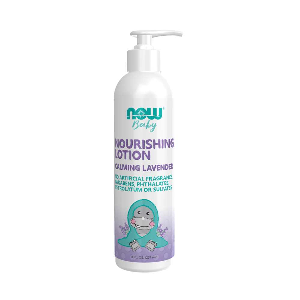 Now Foods Baby Nourishing Lotion – Calming Lavender – 8 Oz. (237 M L)