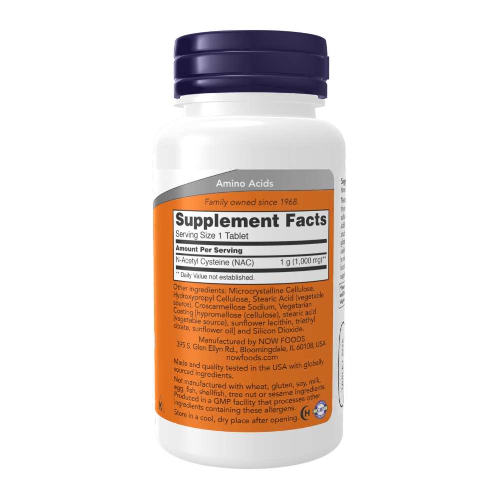 Now Foods Nac 1000mg – 60 Tablets – Liver, Immune & Antioxidant Support