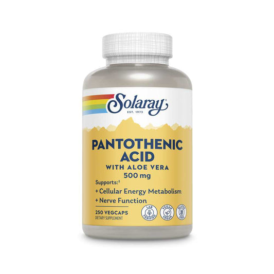 Solaray Pantothenic Acid 500mg 250 Caps