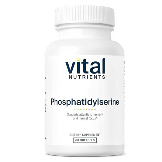 Vital Nutrients Phosphatidylserine – Supports Attention, Memory & Mental Focus, 60 Softgels, Dietary Supplement