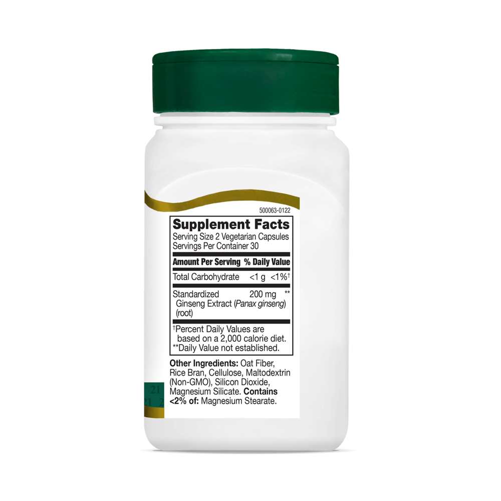 21st Century Ginseng Extract Standardized 60 Caps