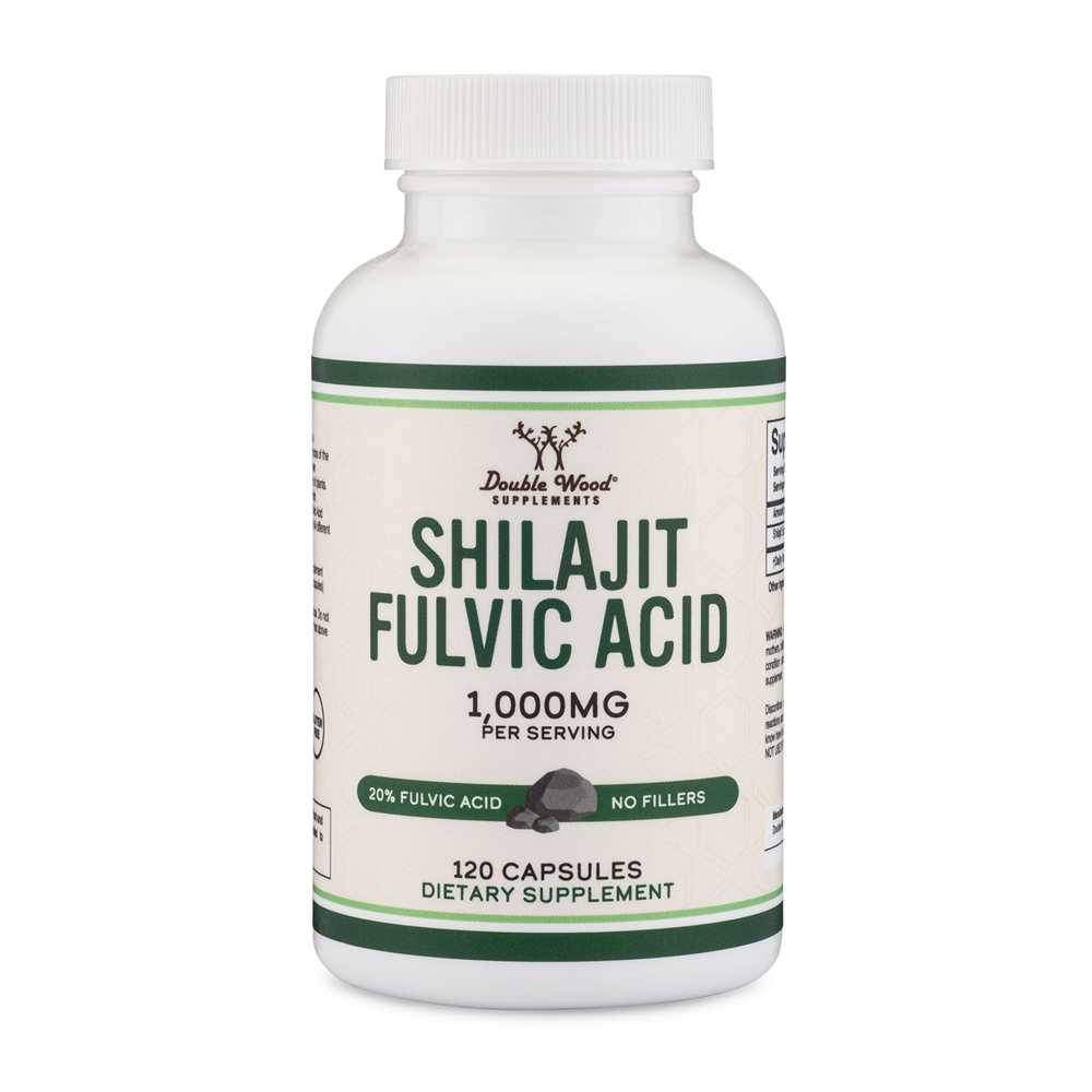 Double Wood Shilajit 1000 Mg – Fulvic Acid Rich, No Fillers, 120 Capsules