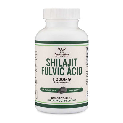 Double Wood Shilajit 1000 Mg – Fulvic Acid Rich, No Fillers, 120 Capsules