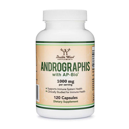 Double Wood Andrographis – 1000mg with Ap-Bio® for Immune Health | 120 Capsules