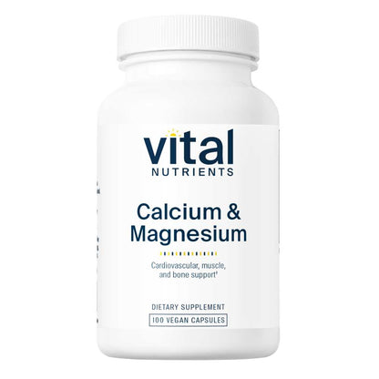 Vital Nutrients Calcium & Magnesium 225mg/75mg 100 Caps