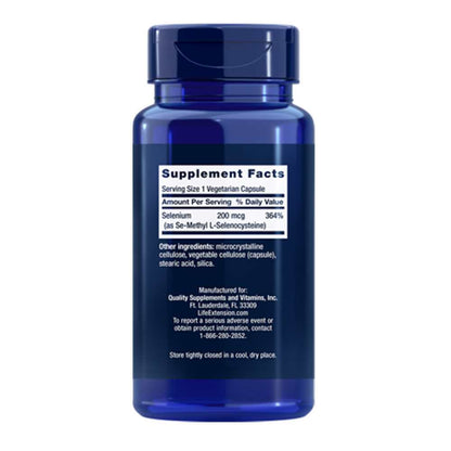 Life Extension Se-Methyl L-Selenocysteine 200 Mcg, 90 Vegetarian Capsules