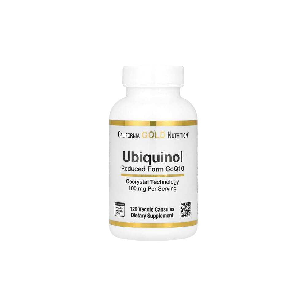 California Gold Nutrition, Ubiquinol Reduced Form CoQ10, 100 mg , 120 Veggie Capsules