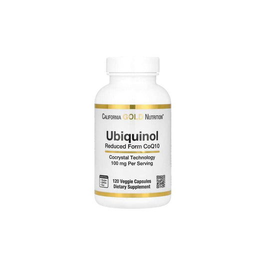 California Gold Nutrition, Ubiquinol Reduced Form CoQ10, 100 mg , 120 Veggie Capsules