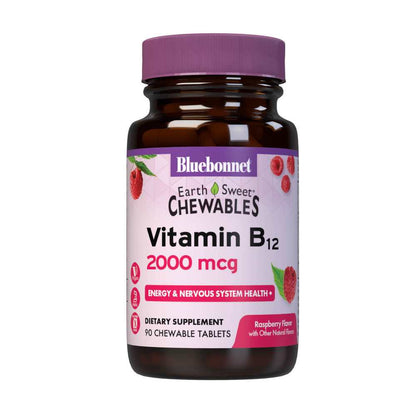 Bluebonnet Nutrition Earthsweet Chewables Vitamin B12 2000 Mcg 90 Tabs
