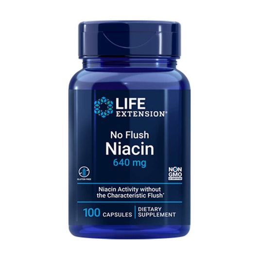 Life Extension No Flush Niacin Inositol Hexanicotinate 640 Mg, 100 Capsules