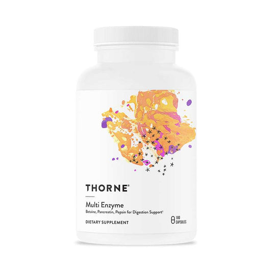 Thorne Multi Enzyme – Digestive Support with Betaine, Pancreatin & Pepsin
