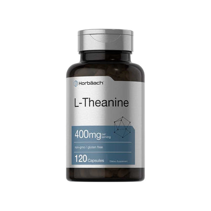 Horbäach L-Theanine 400mg per Serving | 400 Capsules
